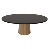 Container Oval Table: Small + Bodhi Cover + Wenge Stained + Natural Oil