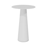 Container HPL Bar Table: Round + White + White