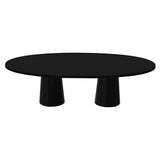 Container Oval Table: Large + Bodhi Cover + Jet Black + Grey