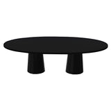 Container Oval Table: Large + Bodhi Cover + Jet Black + Grey