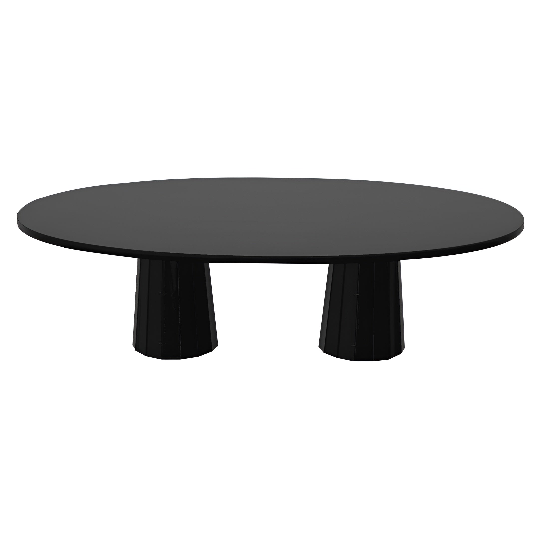 Container Oval Table: Large + Bodhi Cover + Black Stained + Grey