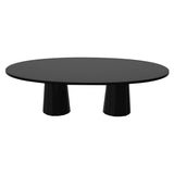 Container Oval Table: Large + Bodhi Cover + Black Stained + Grey