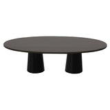 Container Oval Table: Large + Bodhi Cover + Wenge Stained + Grey