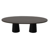 Container Oval Table: Large + Bodhi Cover + Wenge Stained + Grey