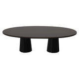 Container Oval Table: Large + Bodhi Cover + Wenge Stained + Grey