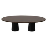 Container Oval Table: Large + Bodhi Cover + Cinnamon Stained + Black