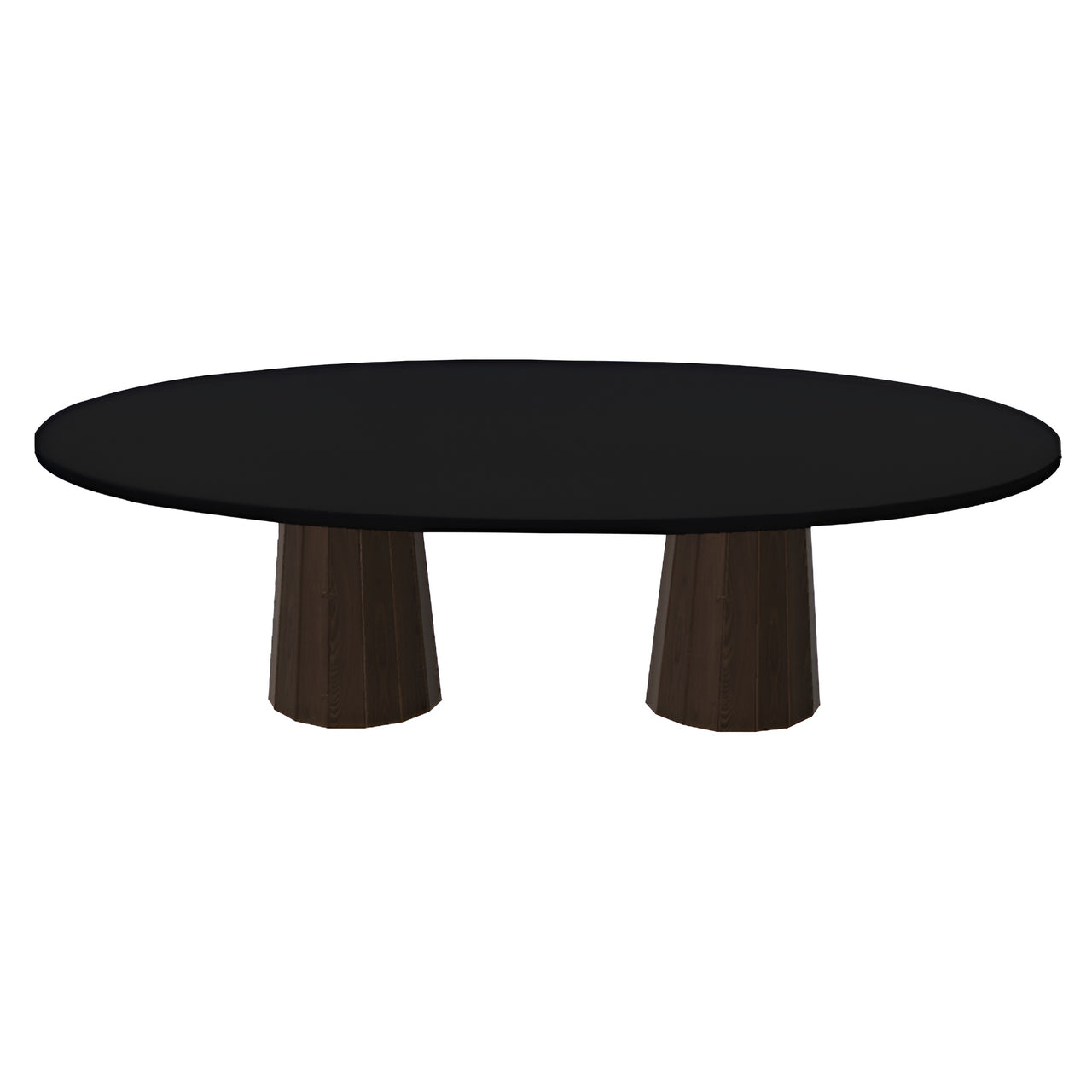 Container Oval Table: Large + Bodhi Cover + Jet Black + Cinnamon