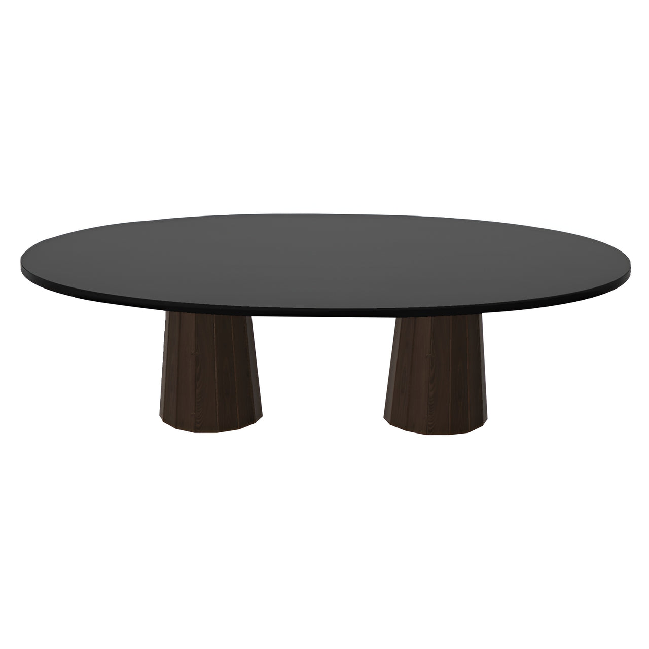 Container Oval Table: Large + Bodhi Cover + Black Stained + Cinnamon
