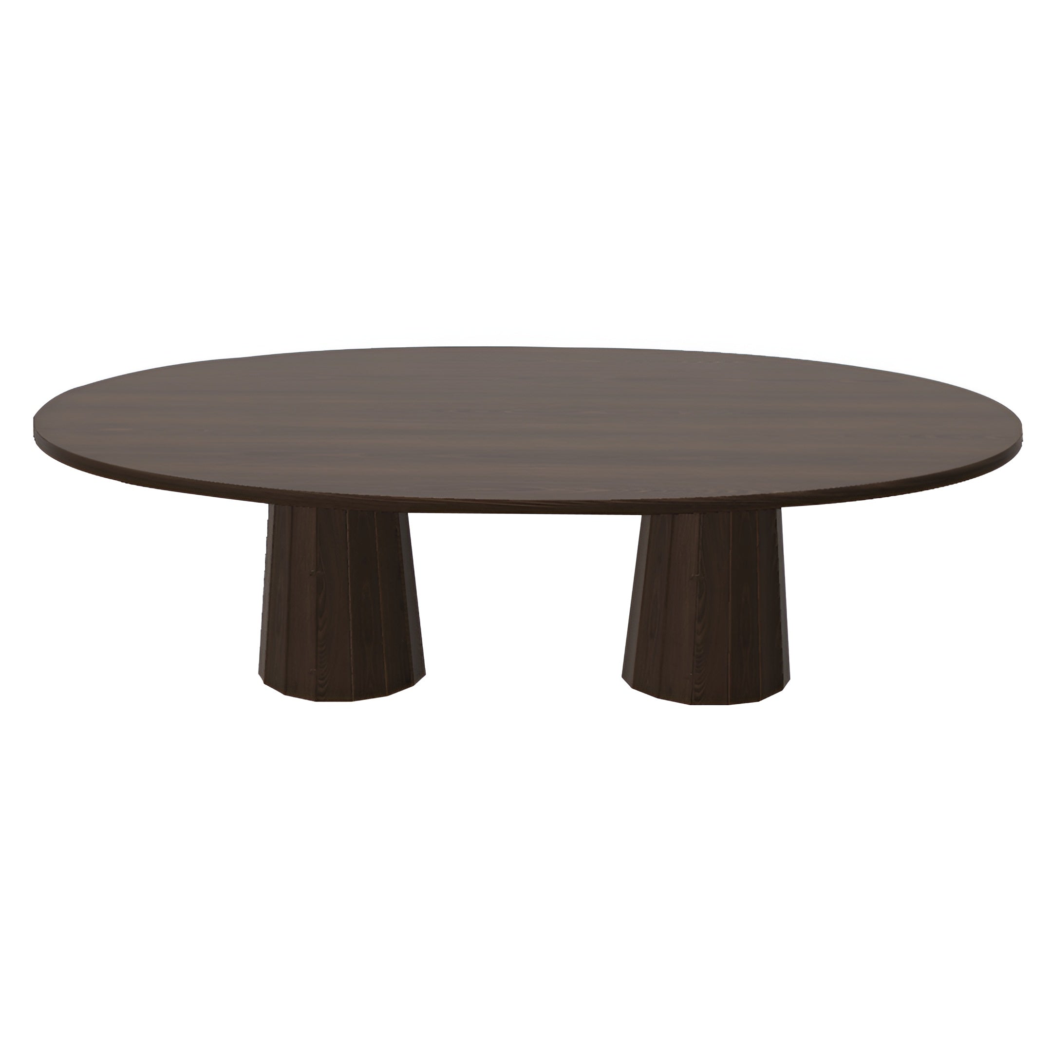 Container Oval Table: Large + Bodhi Cover + Cinnamon Stained + Cinnamon