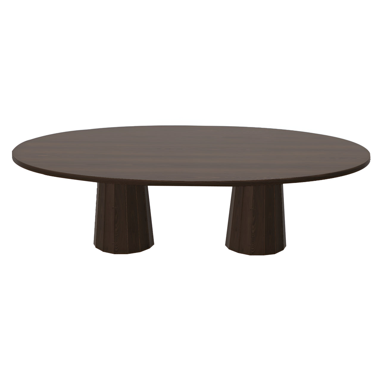 Container Oval Table: Large + Bodhi Cover + Cinnamon Stained + Cinnamon