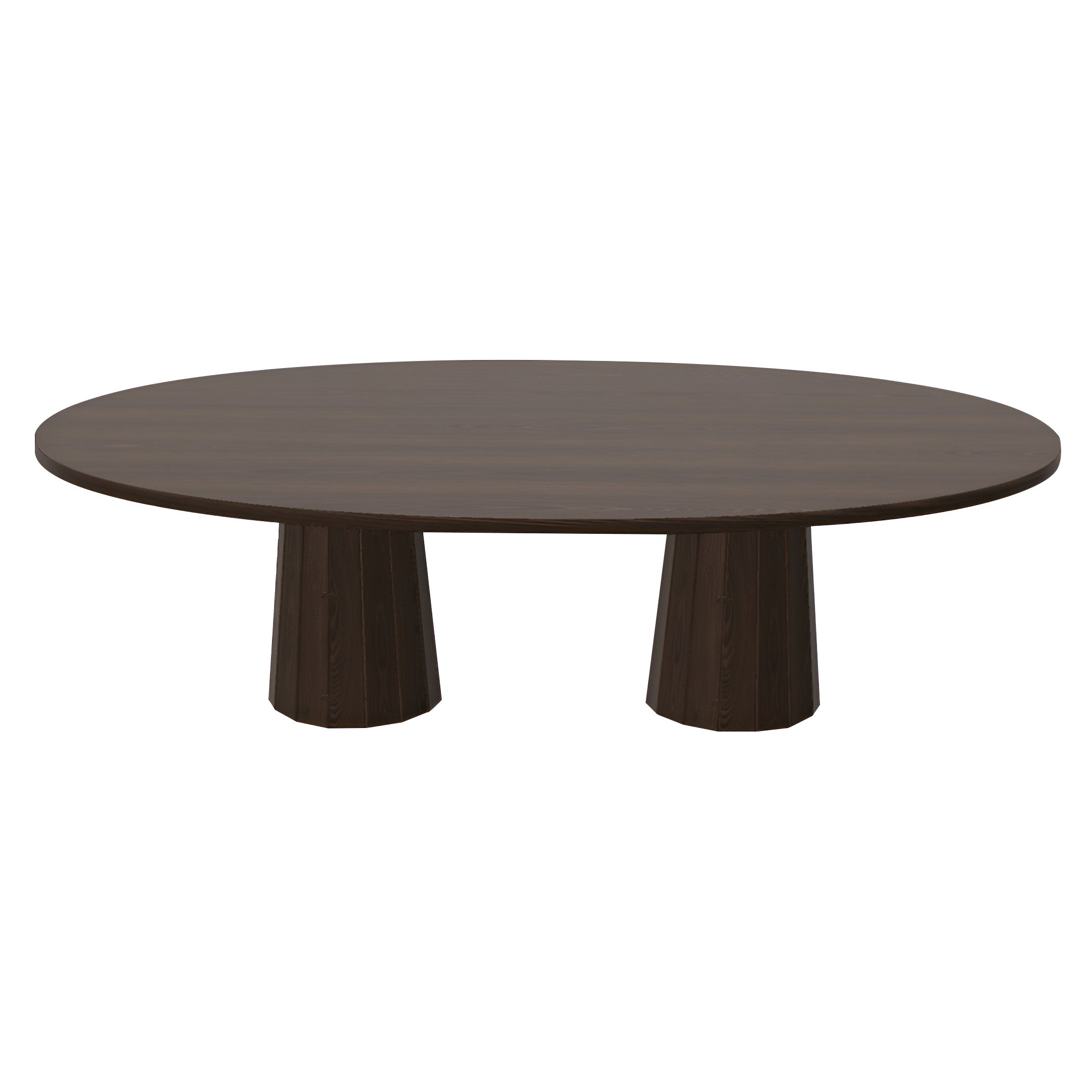 Container Oval Table: Large + Bodhi Cover + Cinnamon Stained + Cinnamon