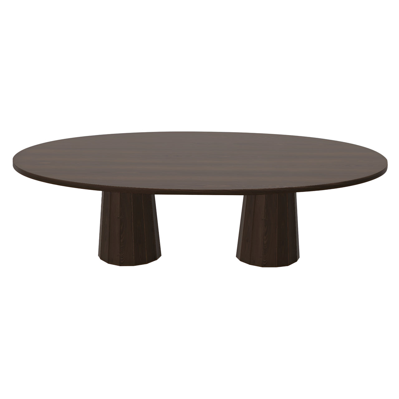 Container Oval Table: Large + Bodhi Cover + Cinnamon Stained + Cinnamon
