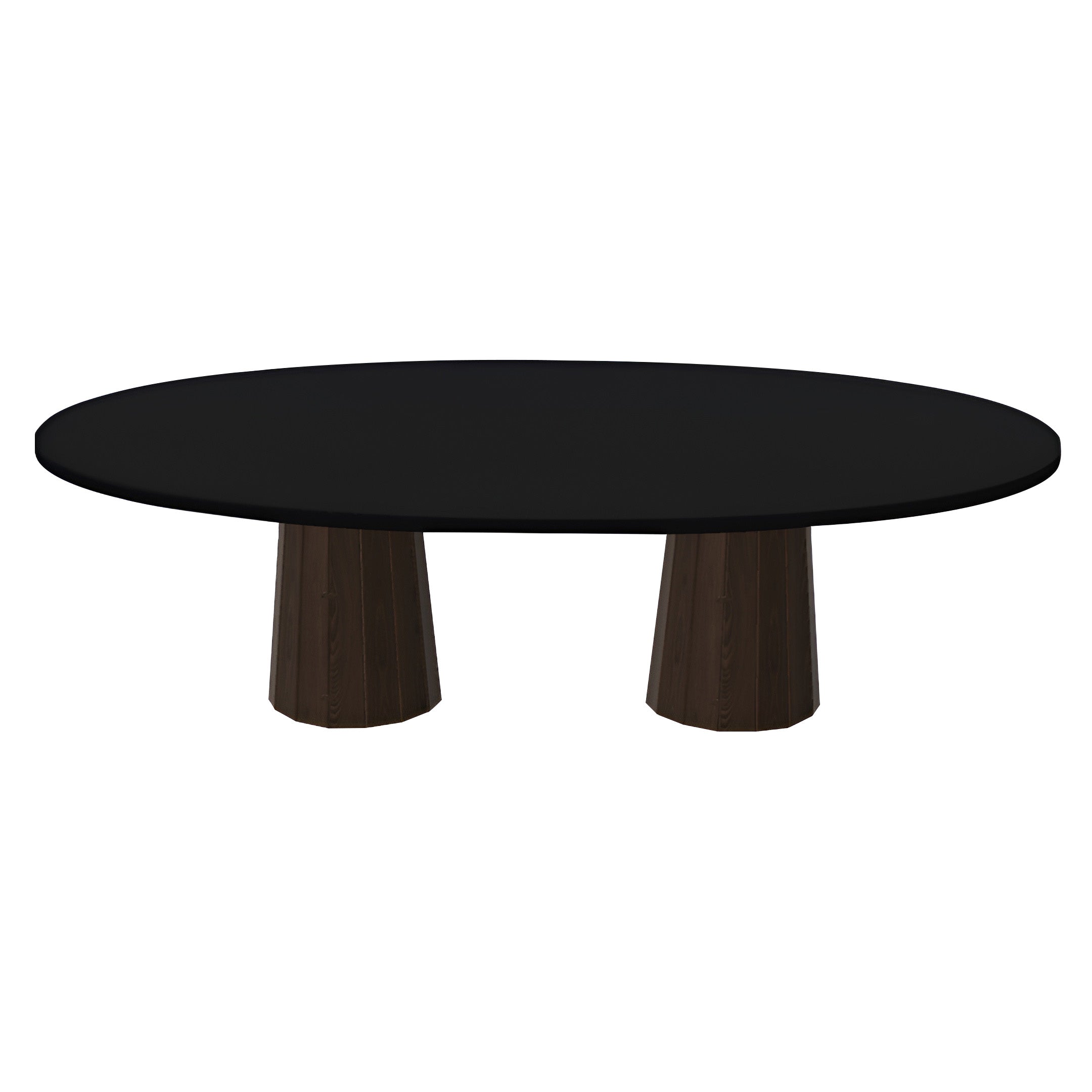 Container Oval Table: Large + Bodhi Cover + Jet Black + Cinnamon
