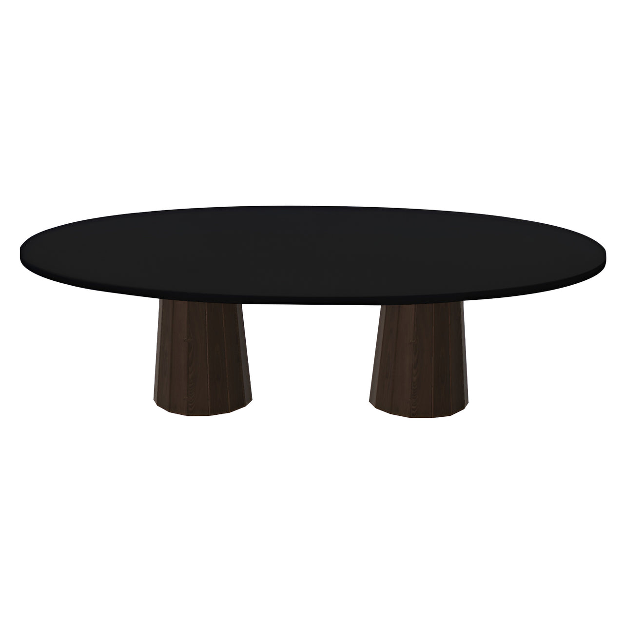 Container Oval Table: Large + Bodhi Cover + Jet Black + Cinnamon