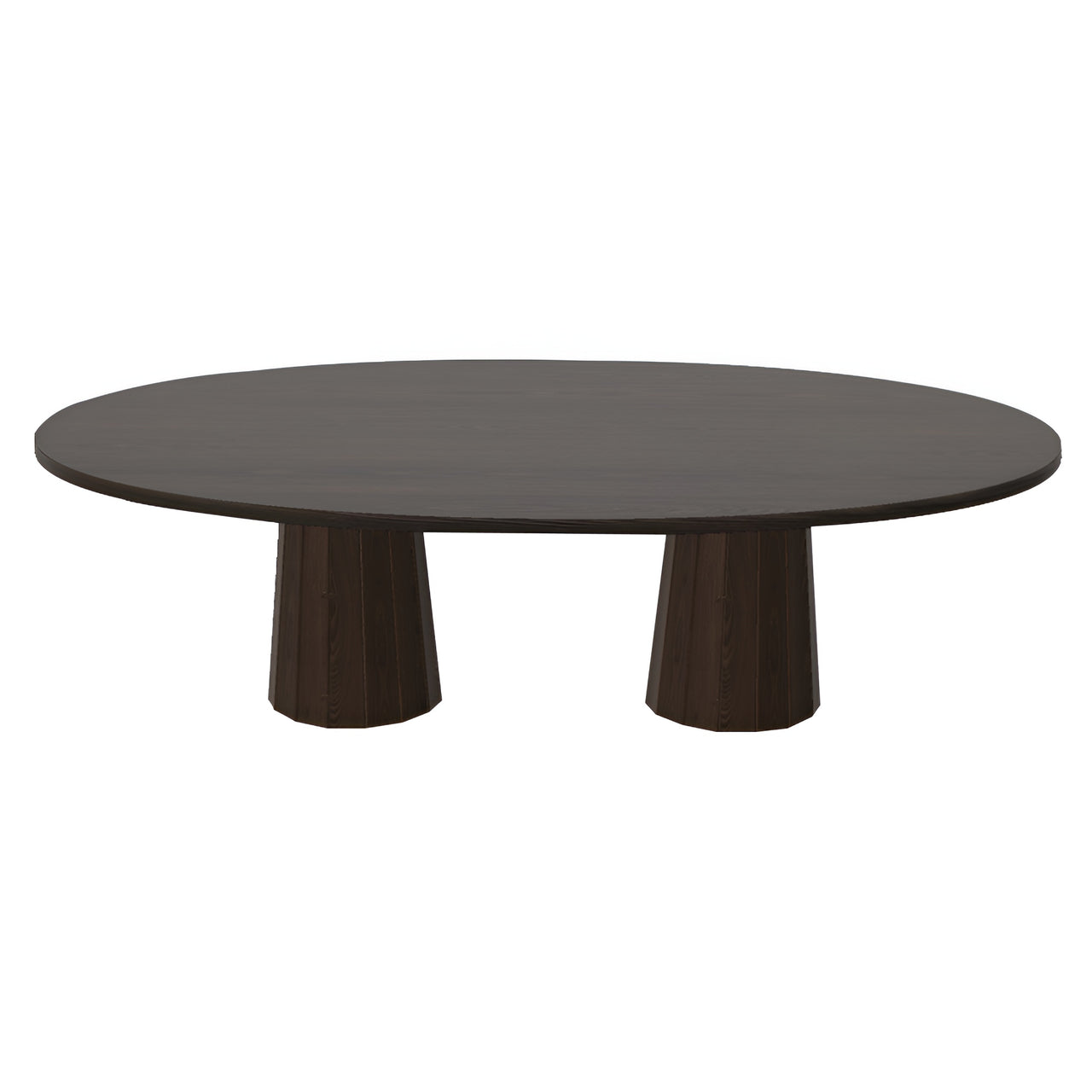 Container Oval Table: Large + Bodhi Cover +  Grey Stained + Cinnamon