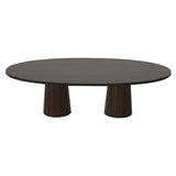 Container Oval Table: Large + Bodhi Cover +  Grey Stained + Cinnamon