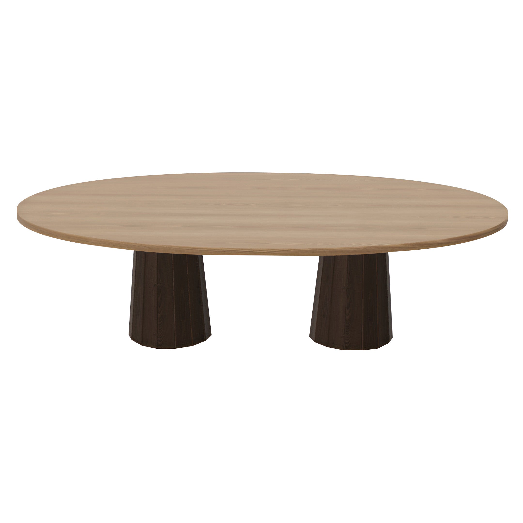 Container Oval Table: Large + Bodhi Cover + Natural Oil + Cinnamon