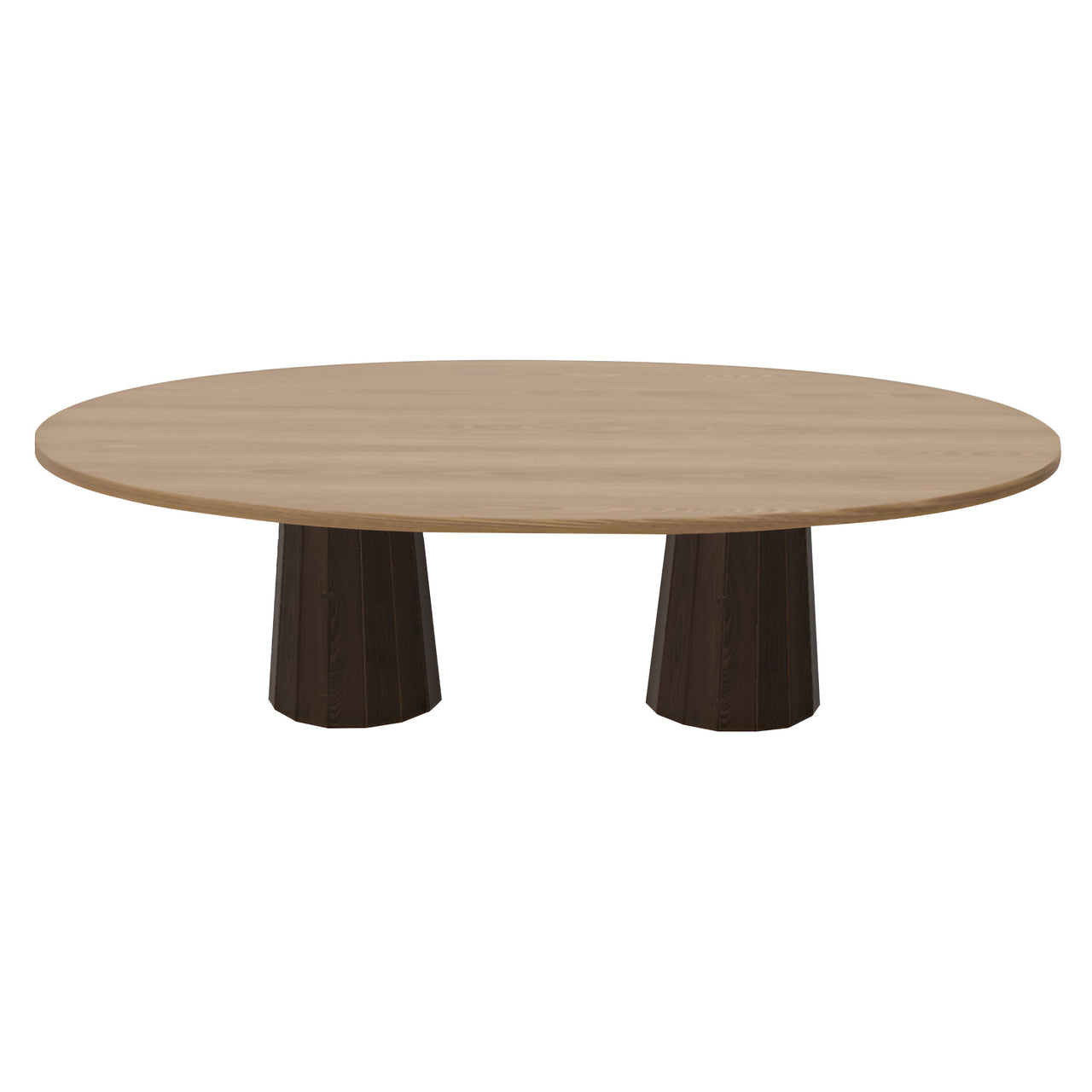 Container Oval Table: Large + Bodhi Cover + Natural Oil + Cinnamon