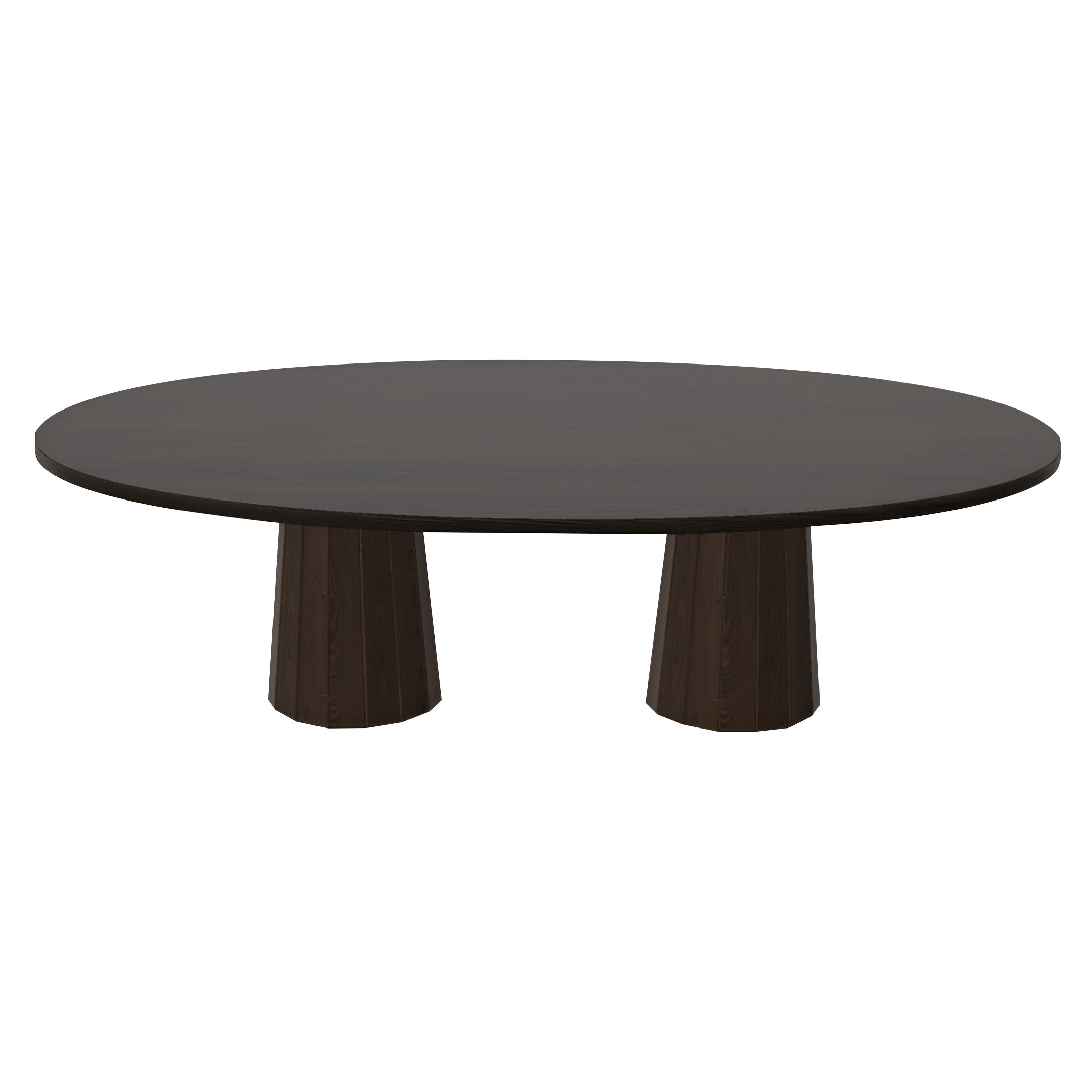 Container Oval Table: Large + Bodhi Cover + Wenge Stained + Cinnamon