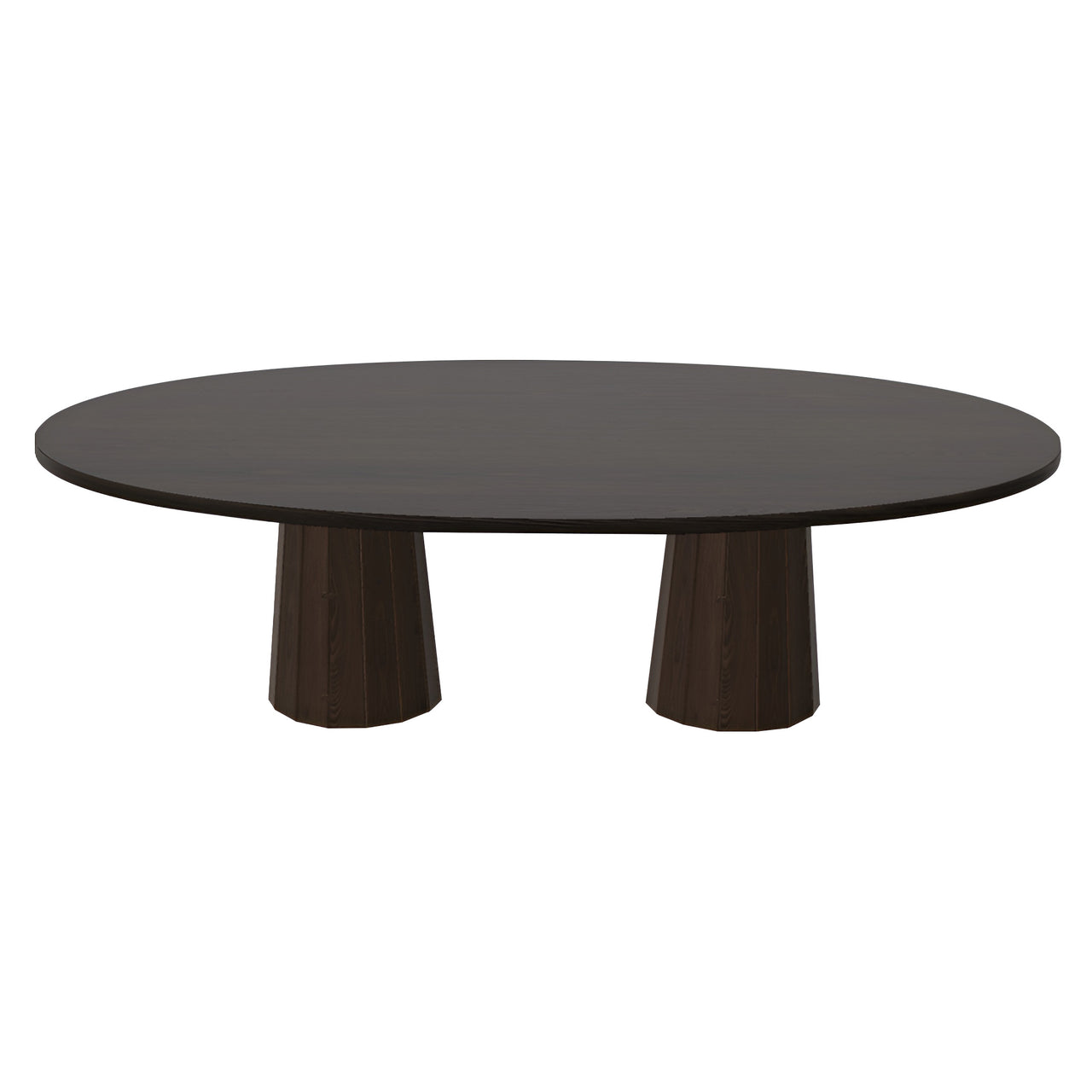 Container Oval Table: Large + Bodhi Cover + Wenge Stained + Cinnamon