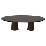 Container Oval Table: Large + Bodhi Cover + Wenge Stained + Cinnamon