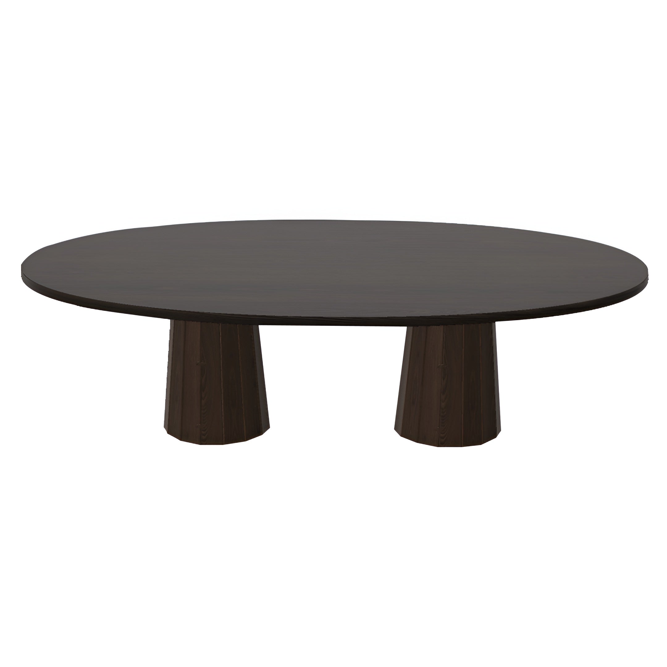 Container Oval Table: Large + Bodhi Cover + Wenge Stained + Cinnamon