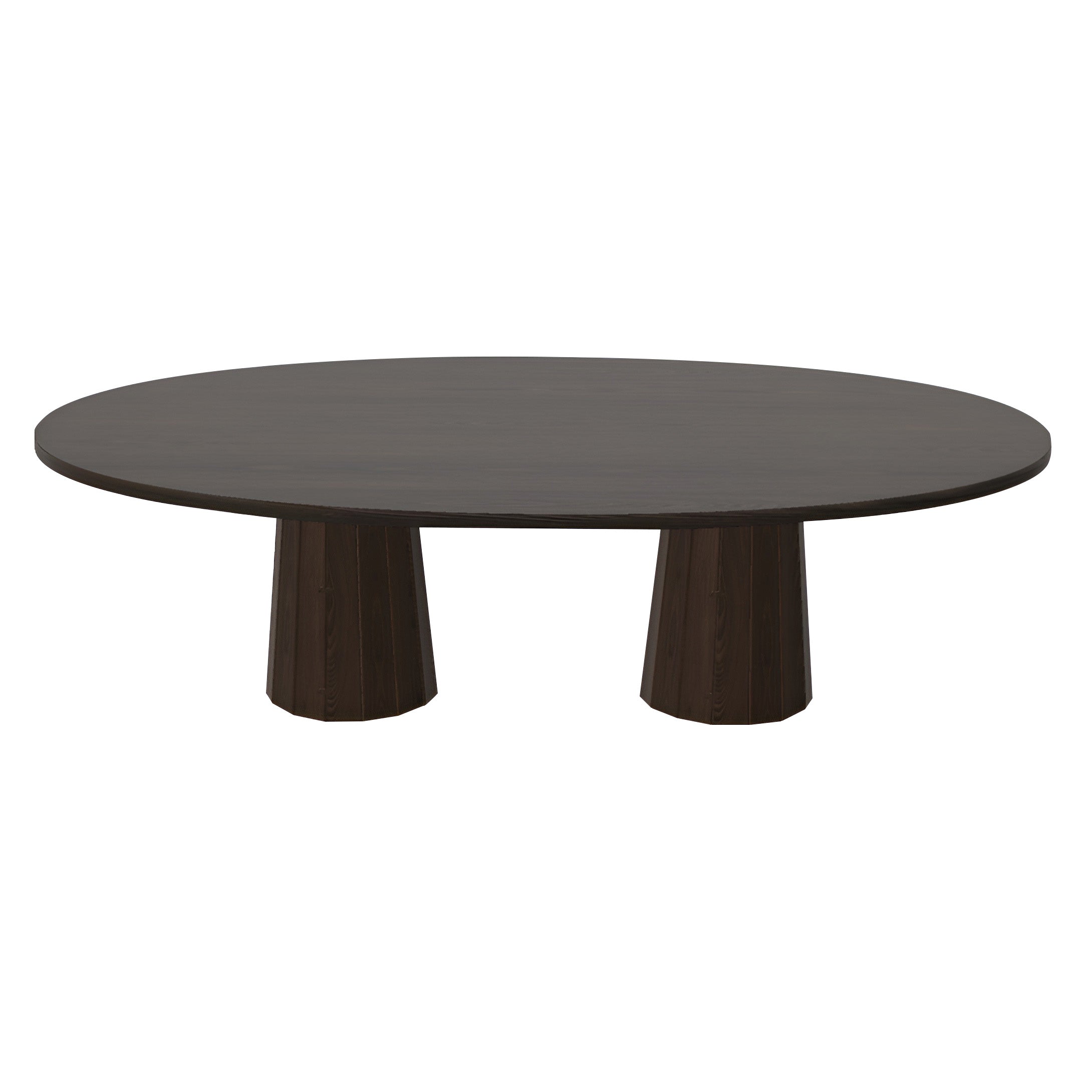 Container Oval Table: Large + Bodhi Cover +  Grey Stained + Cinnamon