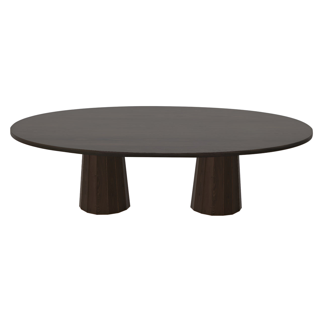 Container Oval Table: Large + Bodhi Cover +  Grey Stained + Cinnamon