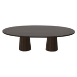 Container Oval Table: Large + Bodhi Cover +  Grey Stained + Cinnamon