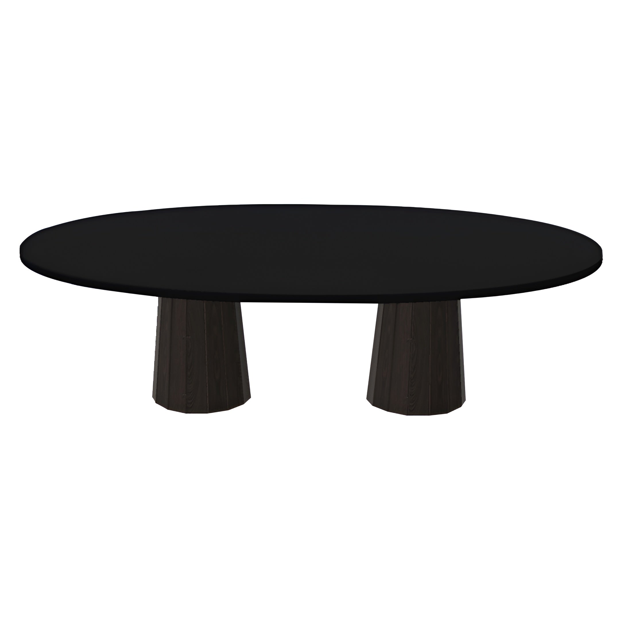 Container Oval Table: Large + Bodhi Cover + Jet Black + Cinnamon
