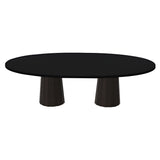 Container Oval Table: Large + Bodhi Cover + Jet Black + Cinnamon