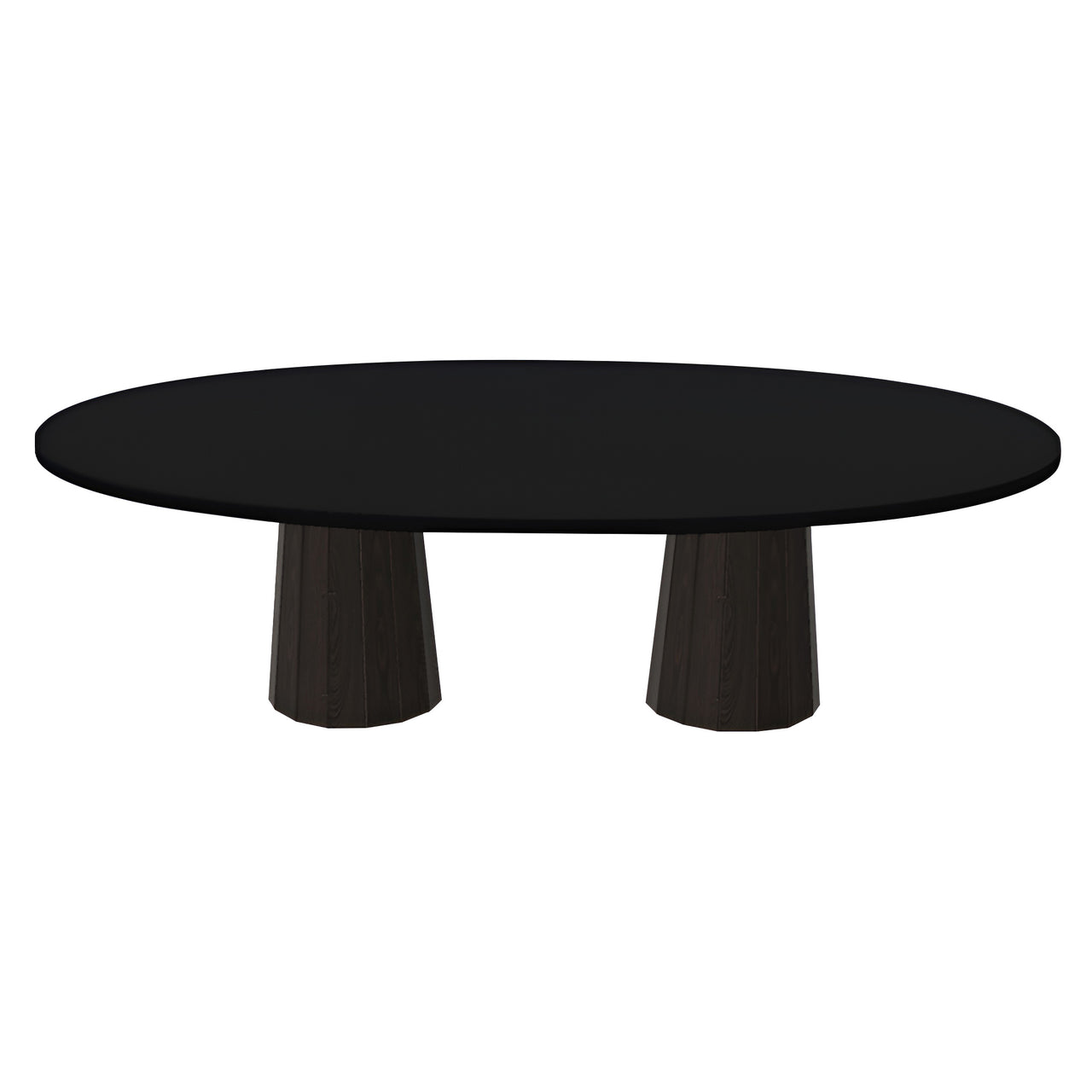 Container Oval Table: Large + Bodhi Cover + Jet Black + Cinnamon
