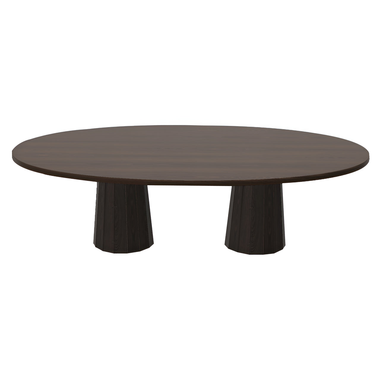 Container Oval Table: Large + Bodhi Cover + Cinnamon Stained + Grey