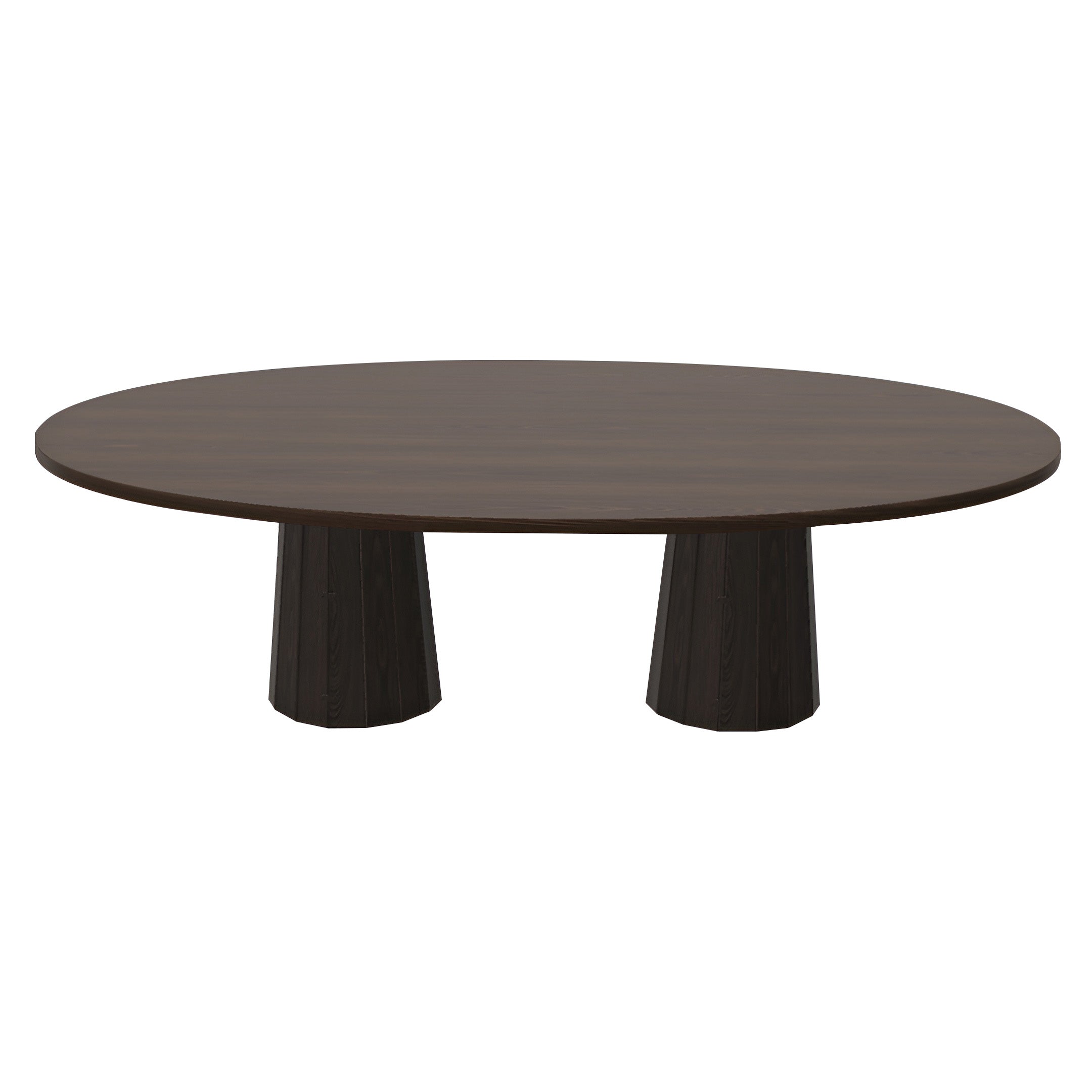 Container Oval Table: Large + Bodhi Cover + Cinnamon Stained + Grey