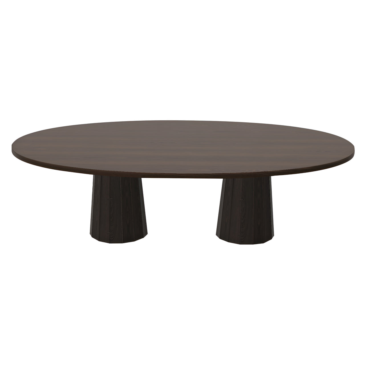 Container Oval Table: Large + Bodhi Cover + Cinnamon Stained + Grey