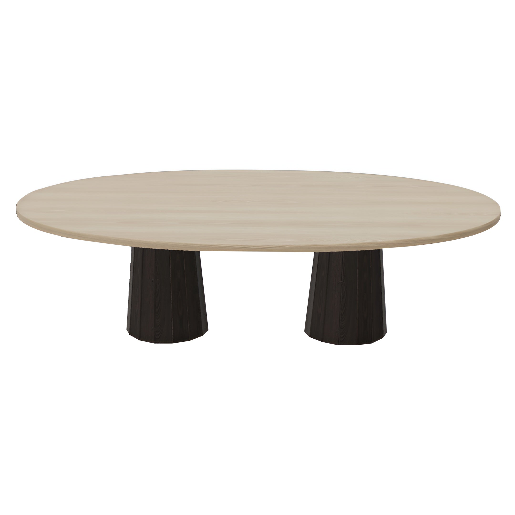 Container Oval Table: Large + Bodhi Cover + White Wash Stained + Cinnamon