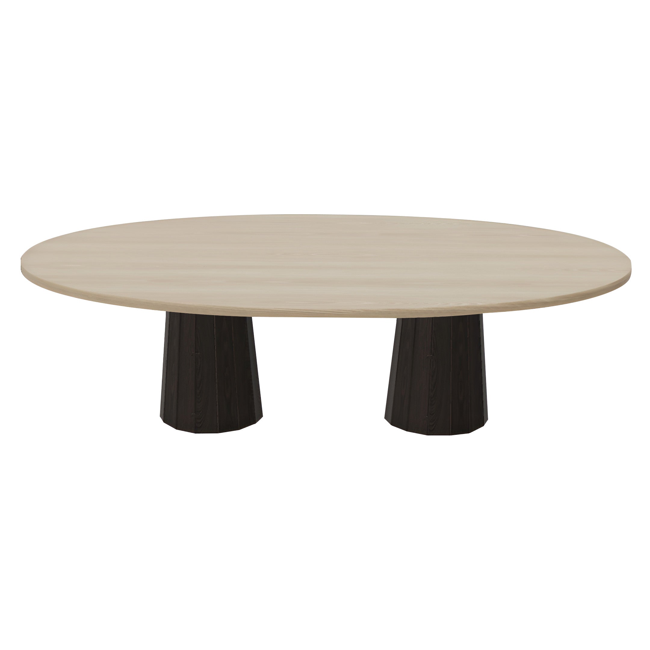 Container Oval Table: Large + Bodhi Cover + White Wash Stained + Cinnamon