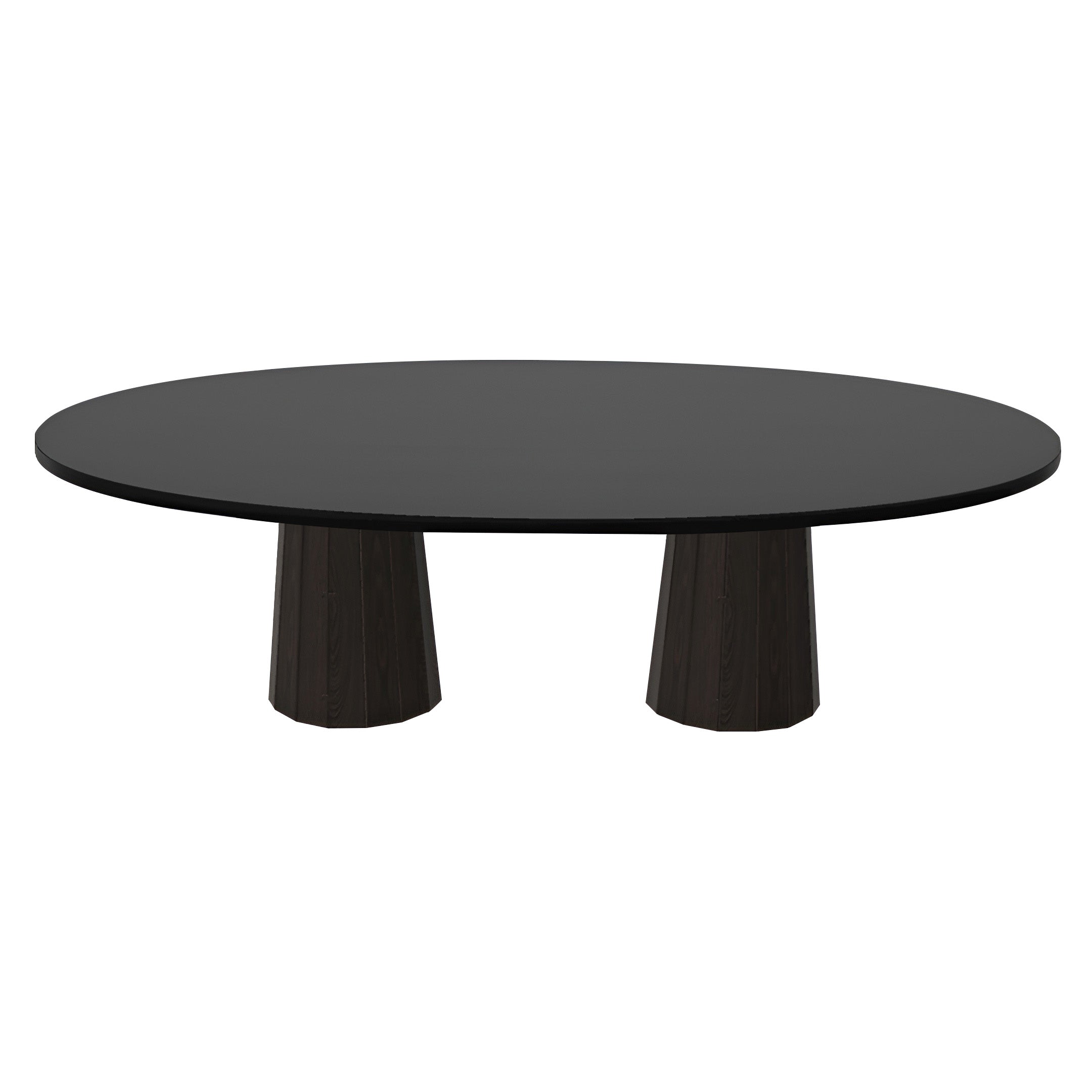 Container Oval Table: Large + Bodhi Cover + Black Stained + Cinnamon