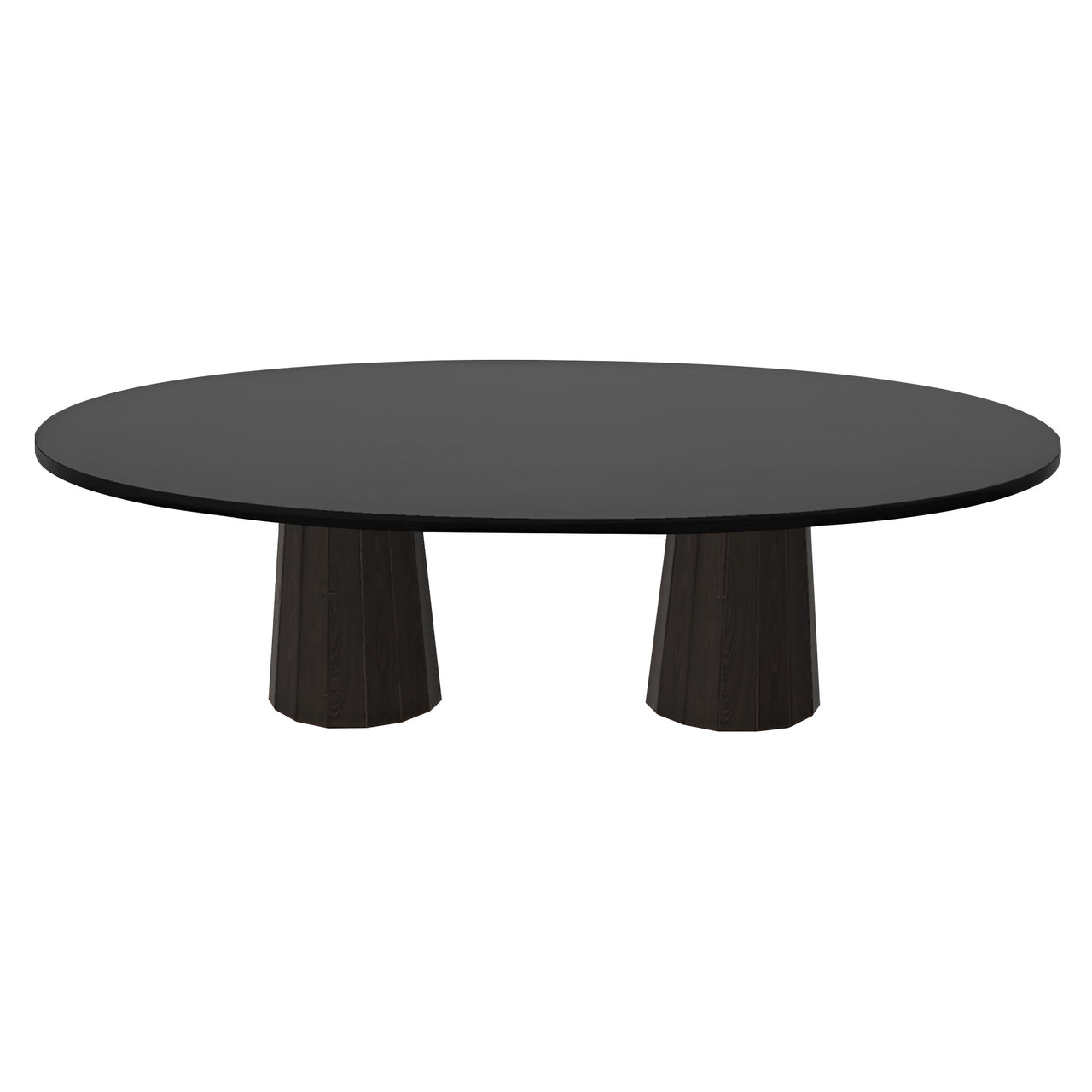 Container Oval Table: Large + Bodhi Cover + Black Stained + Cinnamon