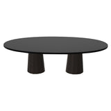 Container Oval Table: Large + Bodhi Cover + Black Stained + Cinnamon