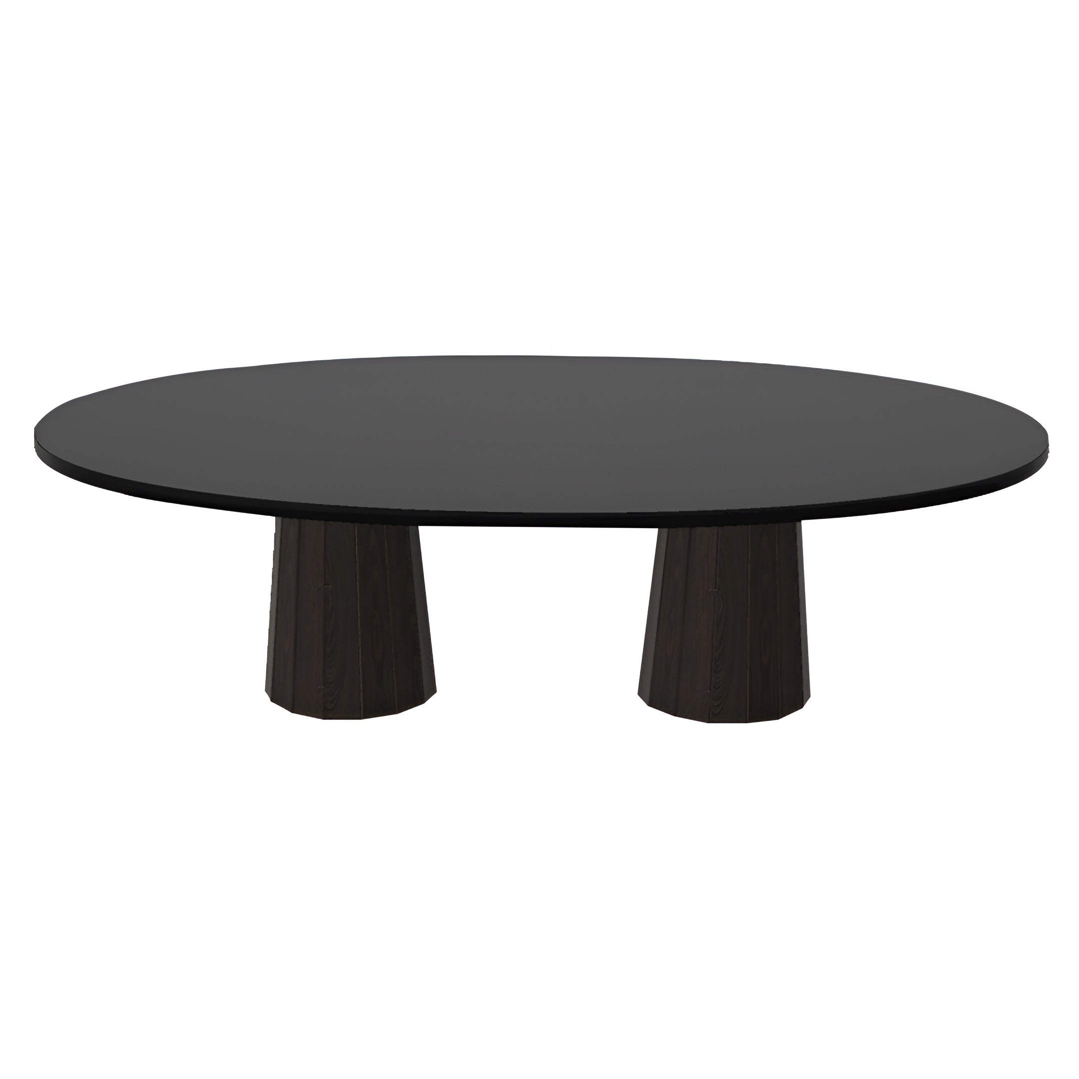 Container Oval Table: Large + Bodhi Cover + Black Stained + Cinnamon