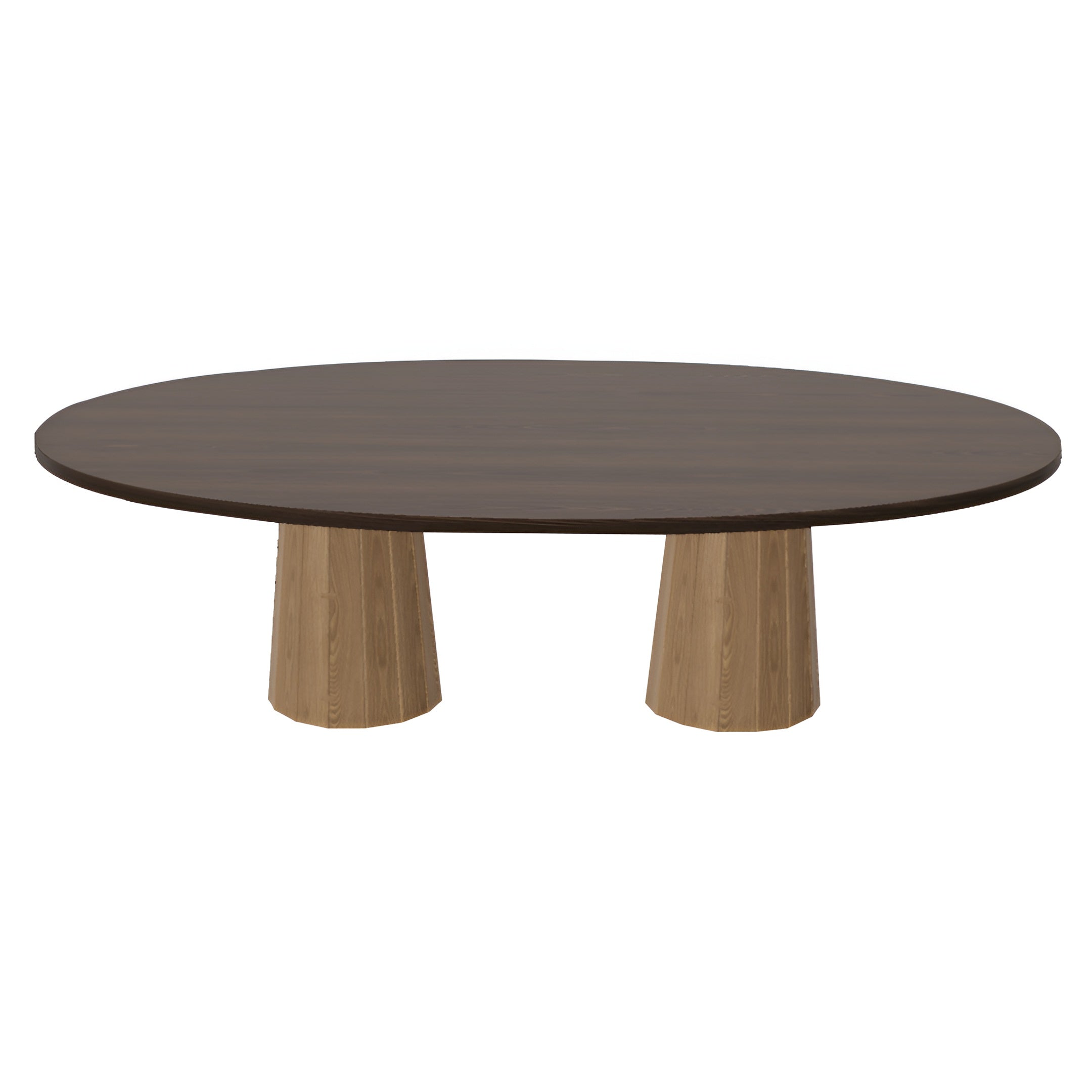 Container Oval Table: Large + Bodhi Cover + Cinnamon Stained + Natural Oil