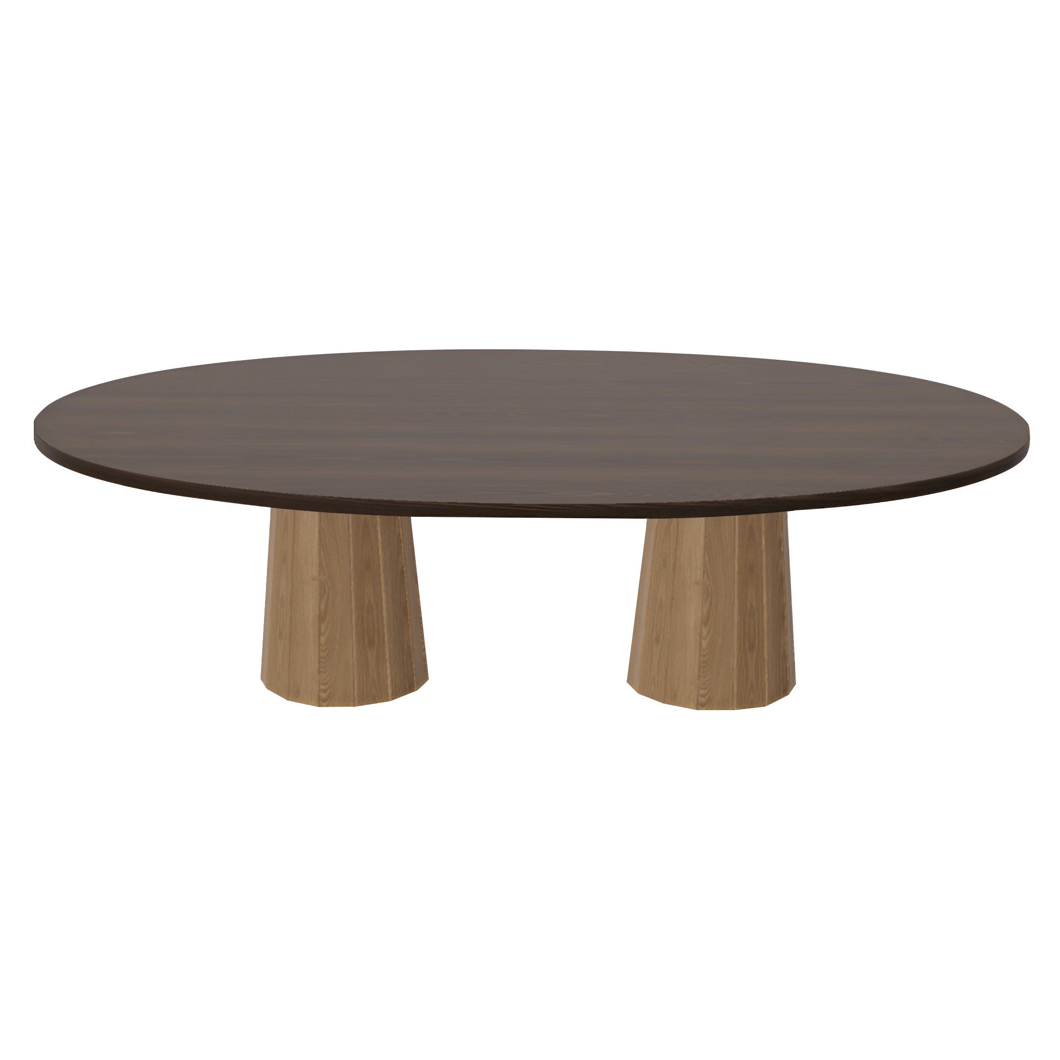 Container Oval Table: Large + Bodhi Cover + Cinnamon Stained + Natural Oil
