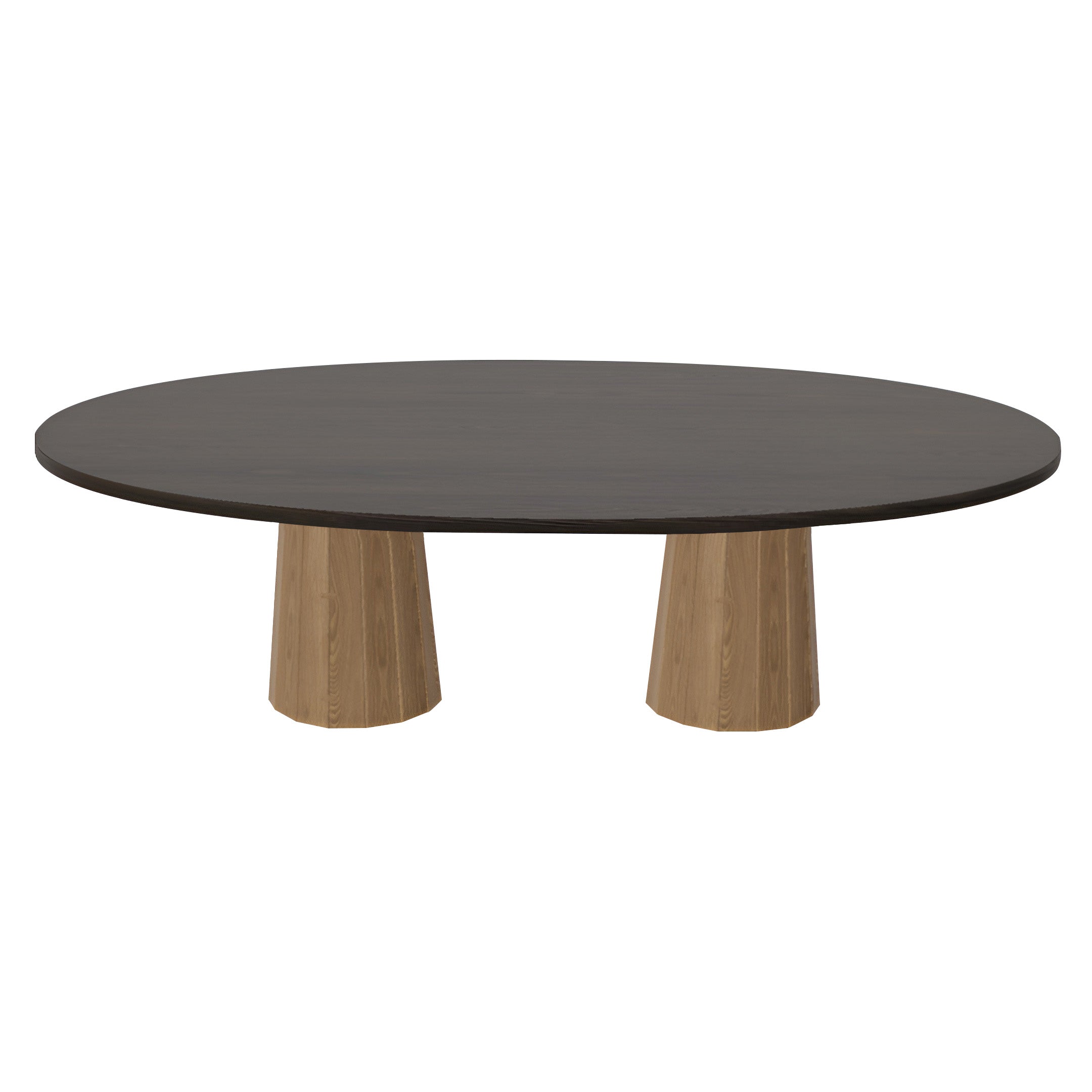 Container Oval Table: Large + Bodhi Cover + Grey Stained + Natural Oil