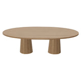 Container Oval Table: Large + Bodhi Cover + Natural Oil + Natural Oil