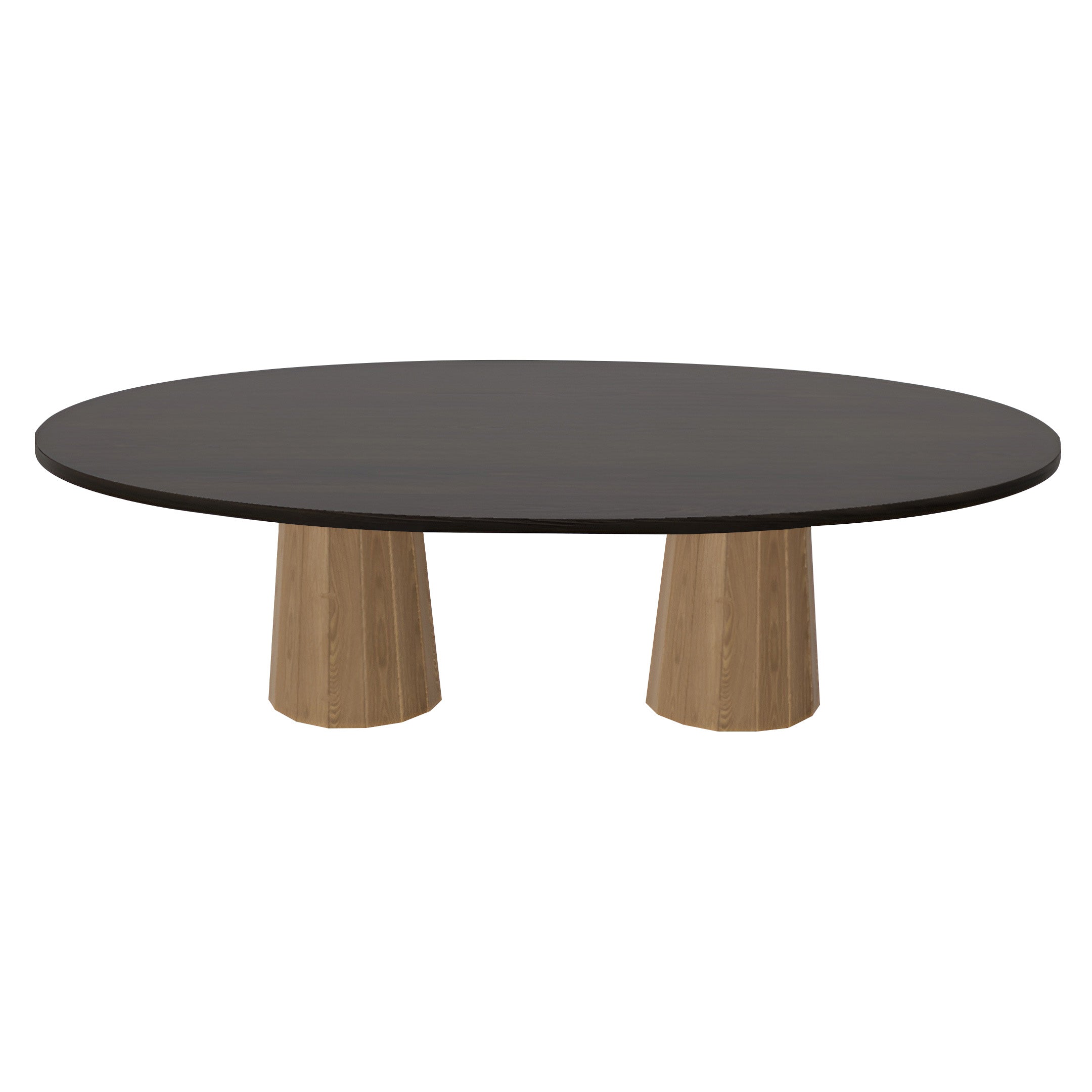 Container Oval Table: Large + Bodhi Cover + Wenge Stained + Natural Oil