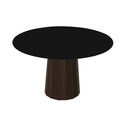 Container HPL Round Table: Medium + Bodhi Cover + Black + Cinnamon