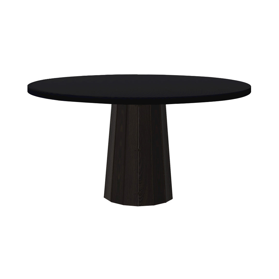 Container Round Table: Large + Bodhi Cover + Jet Black + Wenge