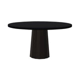 Container Round Table: Large + Bodhi Cover + Jet Black + Wenge