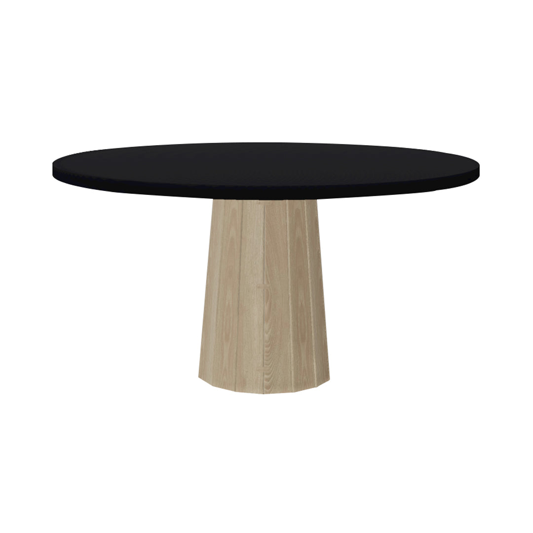 Container Round Table: Large + Bodhi Cover + Jet Black + White Wash